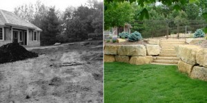 before and after landscaping